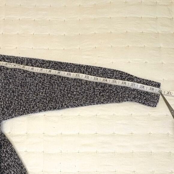 American Eagle Marled Knit Open Cardigan Women's L Black & White - Picture 13 of 13